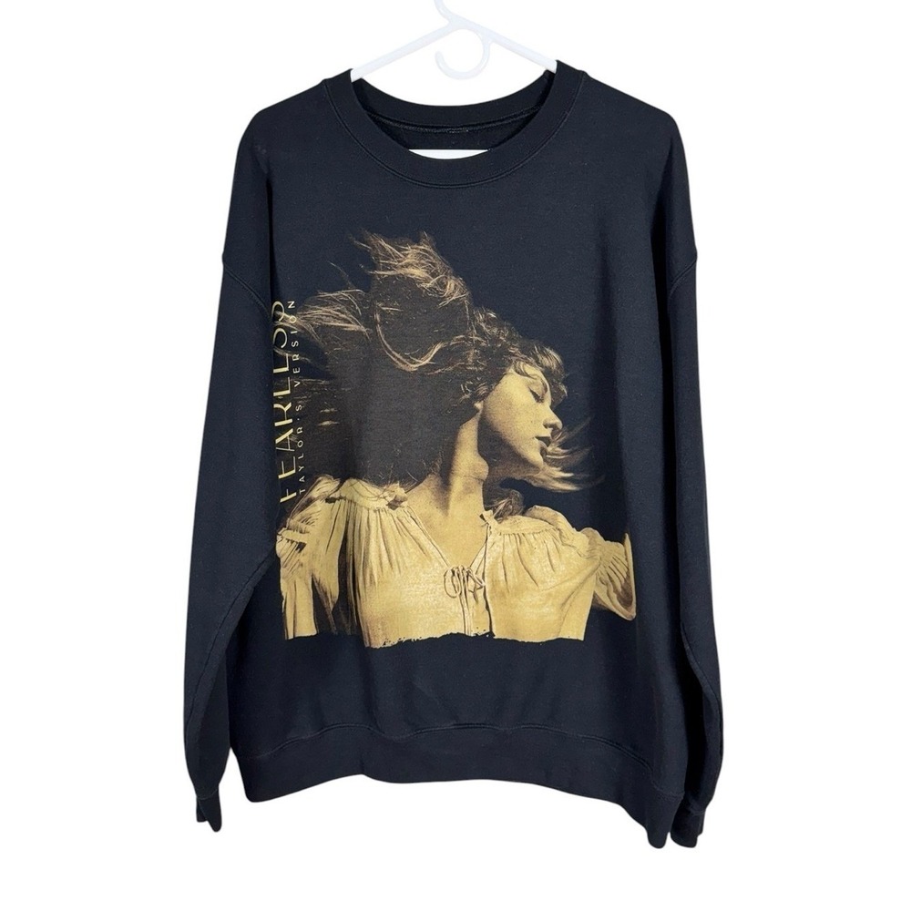 Taylor Swift Women Merch Fearless Taylors Version Sweatshirt Large Concert Band